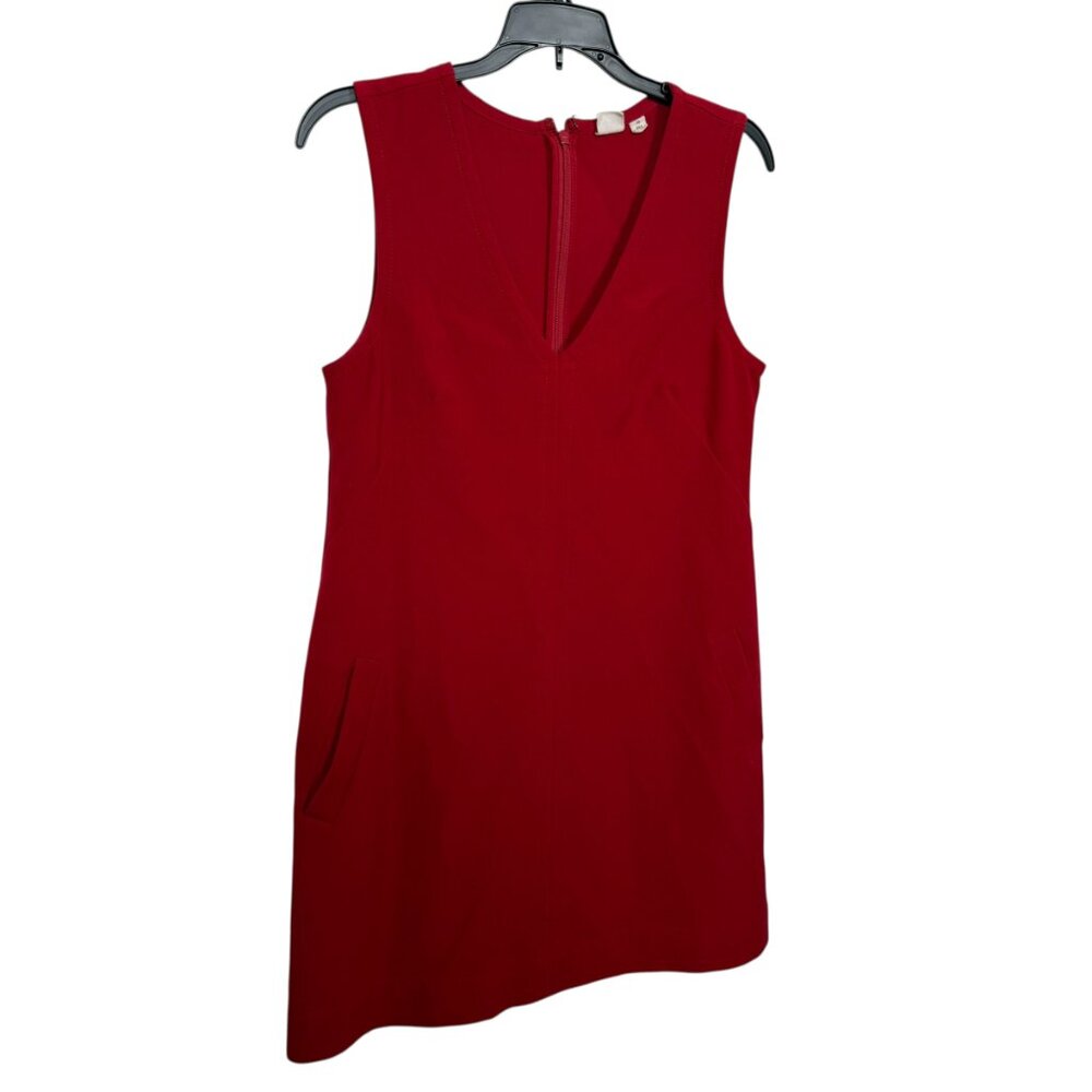 GAP Shift Dress XS Red V Neck Pockets Valentines Business Casual Sleeveless - Picture 5 of 11
